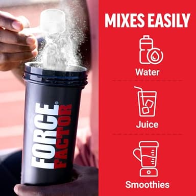 Force Factor Creatine Monohydrate Powder, 5g Micronized Dose to Support Muscle Growth, Strength, Recovery, Cognitive Health & Memory, Unflavored, 60 Servings - Image 5