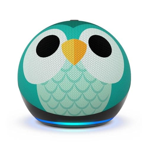 Amazon Echo Dot Kids with Alexa (newest model), Designed for kids, with parental controls, Includes 1 Year of Amazon Kids+, Owl - Image 1
