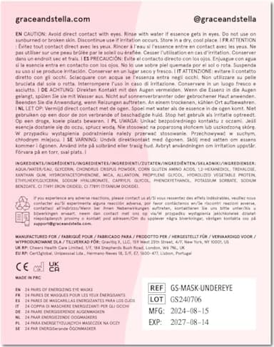 grace & stella Award Winning Under Eye Mask - Travel Essentials - Birthday Gifts for Women - Gel Eye Patches for Dark Circles, Puffy Eyes, Wrinkles, Undereye Bags - Vegan Self Care (48 Pairs, Gold) - Image 10