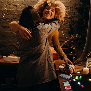 FOTBOR LED Christmas Lights Phone Charging Cable, Festive USB Bulb Charger, 50 Inch 10 LED Multicolor Cord For Phone 12 Pro Max/11 Pro/8/7 Airpods etc - Image 6