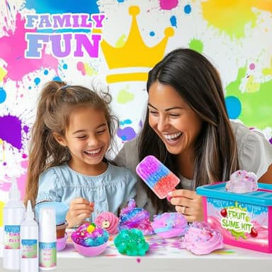 Glimmer Crunchy & Foam Slime Making Kit for Girls - Jelly Cubes & Glowing Slime, Stress Relief Toys for Kids 6-12, Classroom Rewards & Party Supplies - Image 4