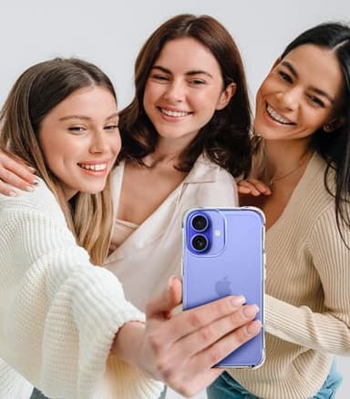 Mkeke for iPhone 16 Case Clear, [Not Yellowing] [16FT Military-Grade Drop Protection], Slim Clear iPhone 16 Case for Apple iPhone 16 with Shockproof Bumper 2024 - Image 6