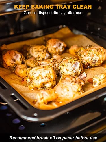 SMARTAKE 200 Pcs Parchment Paper Baking Sheets, 12x16 Inches Non-Stick Precut Baking Parchment, for Baking Grilling Steaming Bread Cup Cake Cookie and More (Unbleached) - Image 4