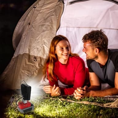 76W 10000LM LED Work Light for Milwaukee M18 18V Battery, Upgraded Cordless LED Work Light with USB and Type-C Charging Port, Low Voltage Protection, Outdoor Lighting (Battery Not Included) - Image 9