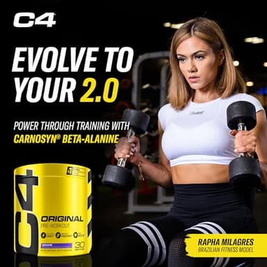 Cellucor C4 Original Pre Workout Powder Grape Sugar Free Preworkout Energy for Men & Women 150mg Caffeine + Beta Alanine + Creatine - 30 Servings (Packaging May Vary) - Image 4