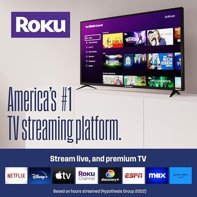 Westinghouse Roku TV - 24 Inch Smart TV, HD Television with Wi-Fi Connectivity and Mobile App, Flat Screen, Bluetooth, Compatible with Apple AirPlay, Alexa and Google Assistant - Image 2