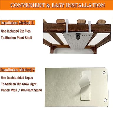 Grow Light,40W Ultra-Thin Panel Grow Lights for Indoor Plants ,316LEDs Full Spectrum Grow Lights for Under Cabinet Plant, Grow Lamp With 3/9/12H Timer ,10 Dimmable Levels for Plants Growing (4pcs) - Image 5