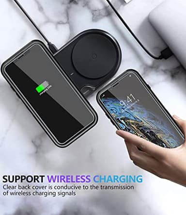 Diverbox for iPhone X Case/iPhone Xs Case [Shockproof] [Dropproof] [Tempered Glass Screen Protector ] Heavy Duty Protection Phone Case Cover for Apple iPhone X/XS (Black) - Image 8