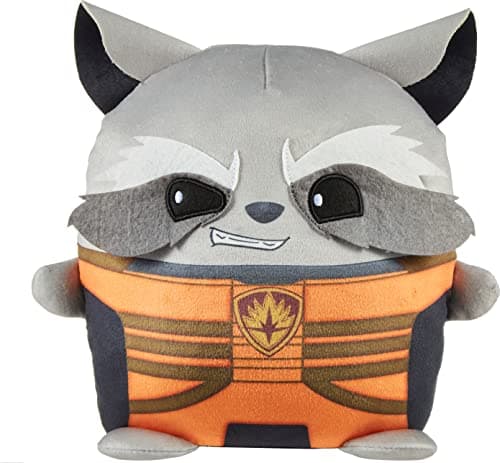 Mattel Marvel Cuutopia 10-inch Rocket Raccoon Plush Character, Super Hero Soft Rounded Pillow Doll, Collectible Toy for Kids & Fans Ages 3 Years Old & Up - Image 1