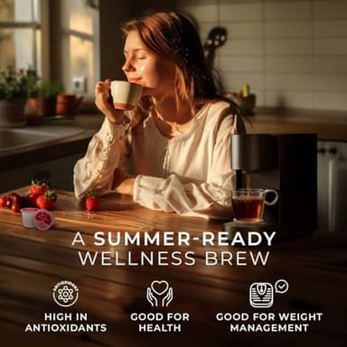 Gya Tea Co Berry Bliss Herbal Tea Pod (16 ct) - Decaf Fruit Sweet Tea for Relaxing & Kickstart the Day - Image 3