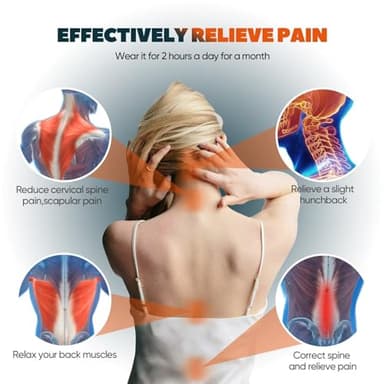 HEZKUGU Posture Corrector For Women and Men, Fully Adjustable Back Brace, Back Straightener Posture Corrector Providing Pain Relief From Neck, Shoulder, Back, Lumba (Small/Medium) - Image 5