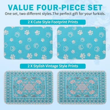 Homimp Washable Pee Pads for Dogs, 4 Pack Reusable Puppy Pads, Absorbent and Leakproof Dog Pee Pads, Non Slip Puppy Training Pads, Pet Mat for Floor, Crate, Couch, Whelping, 36"x36" - Image 9