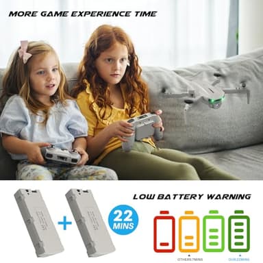 SIMREX Drone With Camera 1080P for Kids And Adults, RC Quadcopter with Altitude Hold, Mini Drone With One Key Start, Waypoint Fly, Headless Mode, 3D Flip, 3 Speeds, Remote Control Drone for Beginners - Image 7