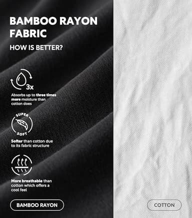 DAVID ARCHY Men's Tank Top Bamboo Rayon Undershirts Tank Shirt Moisture-Wicking A-Shirt for Men, 3-Pack (M, Black) - Image 2