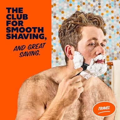 Dollar Shave Club | Travel Shave Set | 4 Swift Rinse Refill Cartridges, 1 Handle, 1 Razor Cover - Image 4