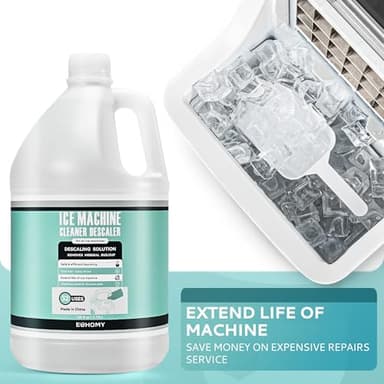 EUHOMY 33 Uses Ice Machine Cleaner Descaler (1 Gallon / 3.75L), 128 Fl OZ Ice Maker Cleaner, Ideal Universal Descaling Solution for All Brands Ice Maker, Single Use Coffee and Espresso Machines - Image 6