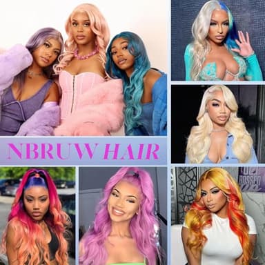 NBRUW 30 Inch 613 13x6 Lace Front Wig Human Hair 200 Density Body Wave Blonde Wig Human Hair 13x6 200 Density Blonde 613 HD Lace Front Wigs Human Hair Pre Plucked with Melted Hairline for Women - Image 6