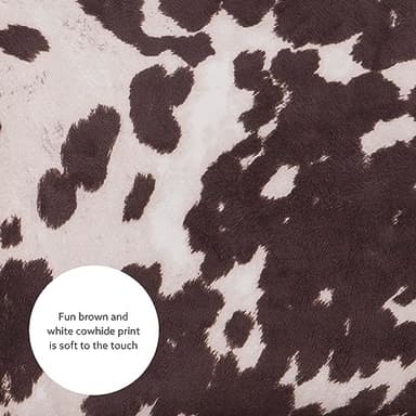 Linon Udder Madness Corey Bar Stool, 19"W x 22.5"D x 44.75"H, Brown - Image 14