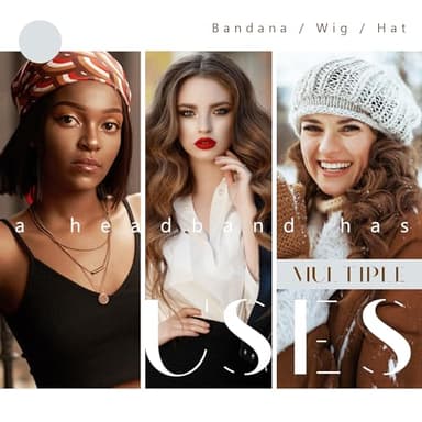 Dreamlover Wig Grip Band for Women, Nude, 2 Pieces - Image 5