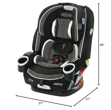 Graco 4Ever DLX 4-in-1, 10 Years Use Infant to Toddler Car Seat, Zagg, Includes Rear Facing, Forward Facing, Highback Booster & Backless Booster Seat options - Image 8