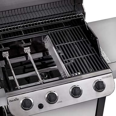 Char-Broil Performance Series Convective 4-Burner with Side Burner Cart Propane Gas Stainless Steel Grill - 463377319 - Image 5