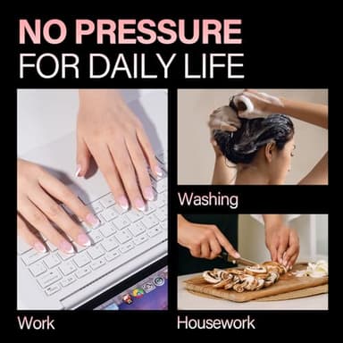 AILLSA Short Almond Nail Tips, 15 Sizes 240PCS Preshaped Soft Clear Gel Nails Tips Full Cover False Nails Tip Short Almond Shaped Tips - Image 8