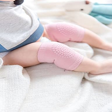 BOSONER Baby Knee Pads for Crawling: Anti-Slip Infant Knee Pads for Crawlers - 5 Pairs Leg Warmers for 6-24 Months - Image 3
