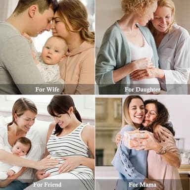 SmileBelle Mama Necklace as New Mom Gifts, Mom to Be Gift as First Time Mommy Gifts Mother Necklace as Pregnancy Gift for Expecting Mommy Mama to Be Jewelry as New Mam After Birth - Image 4