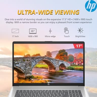 HP 2025 17.3 Touch Screen Laptop PC, 17 Inch Laptop Touchscreen, AMD Ryzen 5(6-Cores), 64GB RAM 2.5TB Storage (2TB SSD+512GB Docking Set), Windows 11 Pro Lifetime Office, 10-Key Number Pad - Image 6
