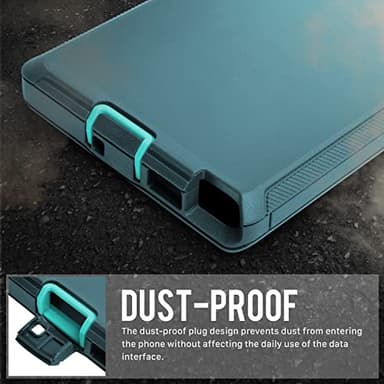Cljlixcy Galaxy S24 Ultra Case (6.8"), Heavy Duty Military Grade Full Body Protective Case Shockproof/Drop/Dust Proof 3-Layer Protective Durable Cover for Samsung Galaxy S24 Ultra 2024 Release Blue - Image 7