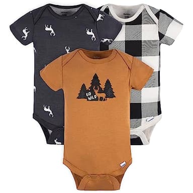 Gerber Baby Boys 12 Piece Layette Gift Set, Brown Deer, 3-6 Months - Image 2