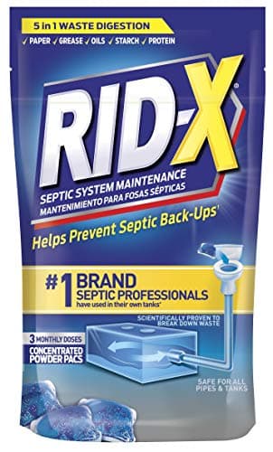 Rid-X Septic System Treatment, Septic Tank Treatment, 3-Monthly Supply Dual Action Septi-Pacs - 3.2 oz - Image 1