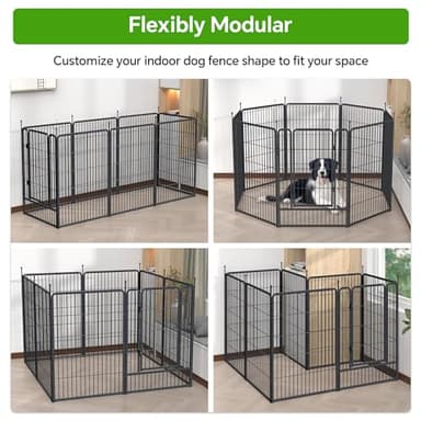 Mr Ironstone Dog Playpen with Anti-Rust Coating – 40" Height 8 Panels Portable & Foldable Indoor/Outdoor Pet Fence for Large, Medium, or Small Dogs – Durable Exercise Pen - Image 7