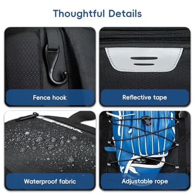 KAVIGOR Baseball Bag for Youth and Adult, Softball Backpack 40L Large Capacity, Bat Backpack with Shoes Compartment and Hidden Helmet Holder - Image 7