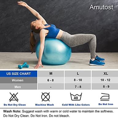 Amutost Ankle Socks Womens Athletic Running Comfort No Show Low Cut Cushioned 6 Pairs - Image 3