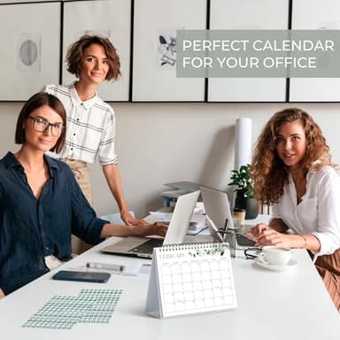 Aesthetic Desk Calendar 2025 - Runs until June 2026 - Beautiful Small Flip Desktop Calendar for Easy Organizing - Image 8