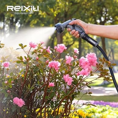 Relxitl Garden Hose, Flexible Water Hose, Ultra Lightweight Non-Expanding hose with 10 Function Sprayer, Leak proof, Pressure Resistant for Yard, Outdoor (Black, 50FT) - Image 7