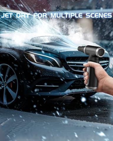 Electric Compressed Air Duster - 33,0000 RPM Rechargeable Cordless Turbo Blower, Portable Air Blower Gun for Cars, PC, Keyboard, Home & Outdoor Dust Cleaning (Replaces Compressed Air Cans) - Image 4