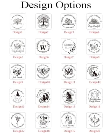Personalized Book Embosser Stamp with Your Name & Design, Custom Hand Carved Library Embosser Set, Elegant Invitation Seal of Self-Inking from Library Stamp Kit, Book Lovers, Teachers, Birthday Gifts - Image 2