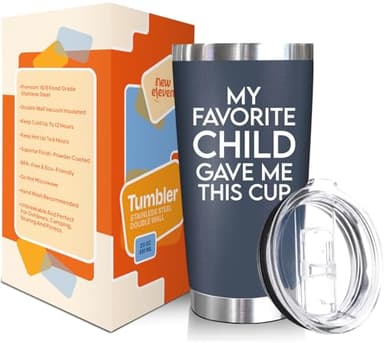 NewEleven Fathers Day Gift For Dad - Birthday Gifts For Dad From Daughter, Son, Kids - Husband Gift - Birthday Present Ideas For Father, New Papa, Bonus Father From Daughter, Son - 20 Oz Tumbler - Image 2