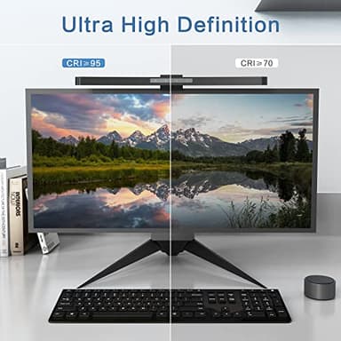 ONWAY Curved Monitor Light Bar with Wireless Remote,Monitor Light Bar with Auto-Dimming and Camera Base,Applicable to All Screens. No Screen Glare,for (Basic) - Image 3