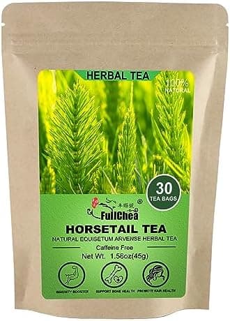FullChea - Horsetail Tea, 1.5g X 30 Count - Premium Dried Horsetail Herb For Hair & Nail - Non-GMO - Caffeine-free - Natural Cola De Caballo Hierba - Image 3