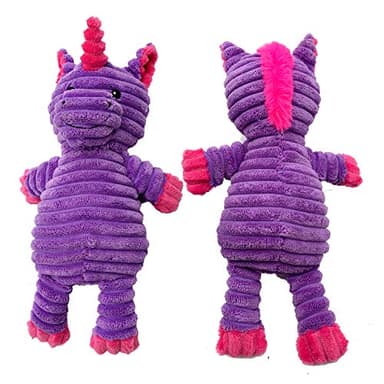 Jalousie Plush Toys Assortment Value Bundle Puppy Pet Mutt Squeak Toy for Medium Large Dogs (5 Pack Corduroy) - Image 3