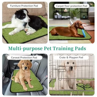 PatiencET Washable Pee Pads for Dogs, 24"x 36" Super Absorbent Reusable Puppy Pads for Pet Training, Housebreaking and Incontinence, 2 Pack Puppy Potty Pads with Leakproof Non-Slip Bottom - Image 6