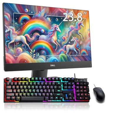 Dell Optiplex 7460 All-in-One Desktop Computer, 23.8" FHD(1920x1080), Intel i5-8500 3.0GHz, 16GB RAM, 256GB SSD, USB WiFi, Keyboard,Mouse, Win10 Pro (Renewed) - Image 2