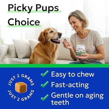 BARK&SPARK Dog Vitamins & Supplements - Multivitamin Chewable Treats for Dogs - Glucosamine Chondroitin for Joint Support + Omega for Skin & Coat + Probiotics - Multi Vitamin for Pets Health - 120Ct - Image 7