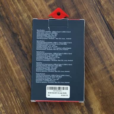 SSK 2TB External USB SSD,Fast 550MB/s 2-in-1 Dual Drive USB Type C+ USB A 3.2 Gen2 Solid State Thumb Drive Data Storage for iPhone 15/PS4/Android Phone/Tablet/Windows/Mac - Image 9