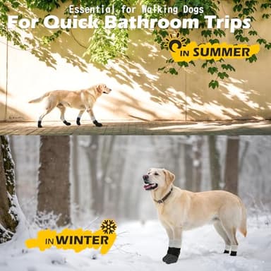 EXPAWLORER Anti Slip Dog Socks to Prevent Licking Paws,Dog Shoes for Hot Pavement, Dog Booties for Hardwood Floors, Dog Boots & Paw Protectors with Grippers for Small Medium Large Senior Dogs Black XL - Image 7