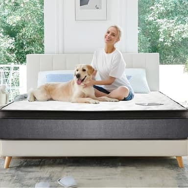 Viplive Mattress Full Size, 10 Inch Memory Foam Full Size Mattress in A Box with Individual Pocket Springs Medium Firm, Soft and Comfortable 75" L *54" W*10" H - Image 8