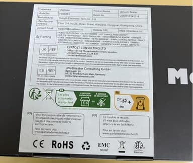 Mesliese Vacuum Sealer Machine Powerful 90Kpa Precision 6-in-1 Compact Food Preservation System with Cutter, 2 Bag Rolls & 5 Pre-cut Bags, Widened 12mm Sealing Strip, Dry&Moist Modes (Silver) - Image 7